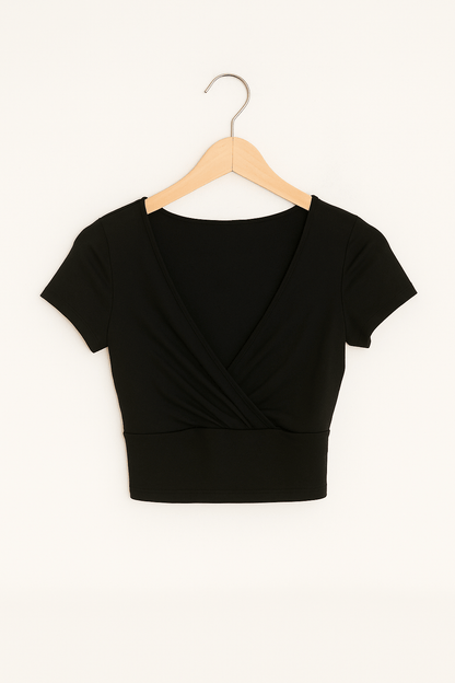 Bettina Crop Top mit V-Ausschnitt