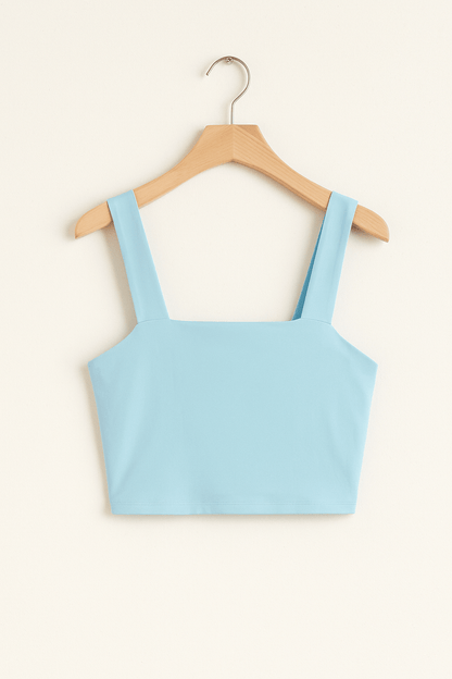 Carla Spaghettiträger Top mit Square Neck