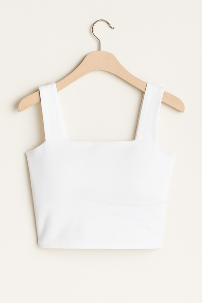 Carla Spaghettiträger Top mit Square Neck