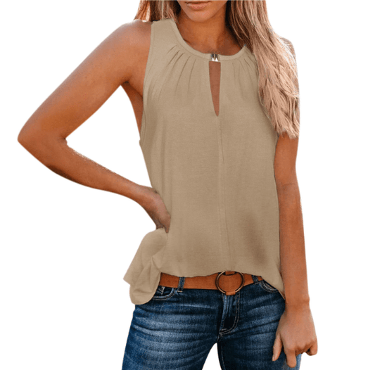 Jella Neckholder - Krawatten - Top - Tops - Aprikose - Müller Mode