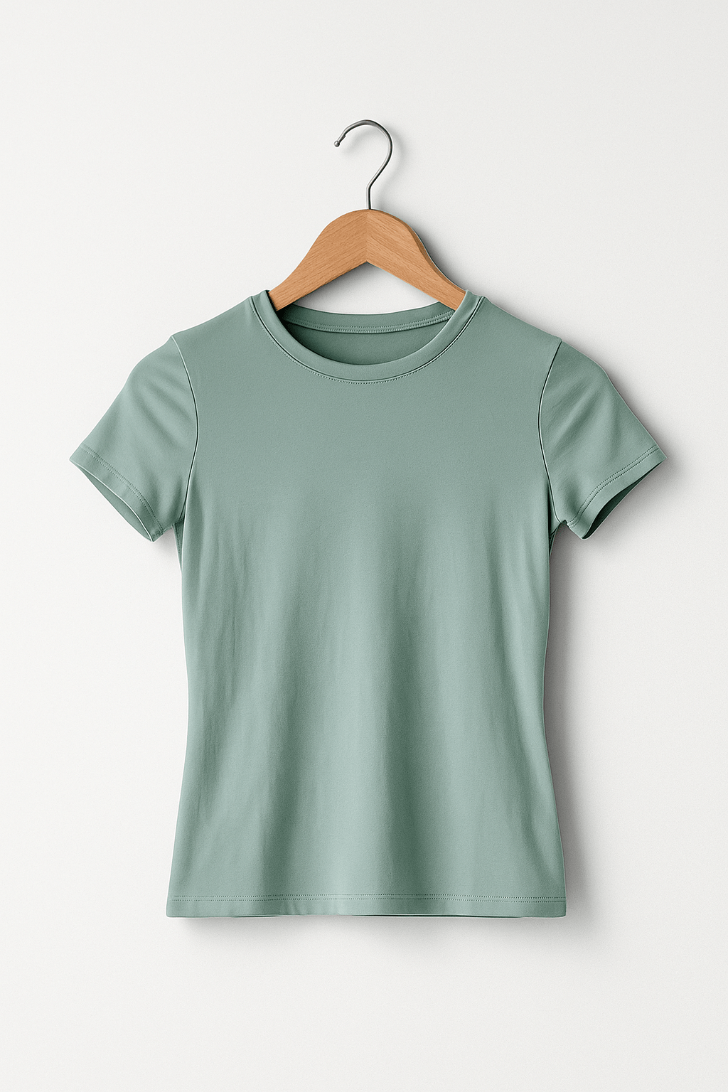 Laila Crop Top mit Rundhals Kurzarm